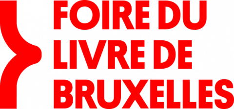 logo Foire du Livre de Bruxelles en capitales rouges